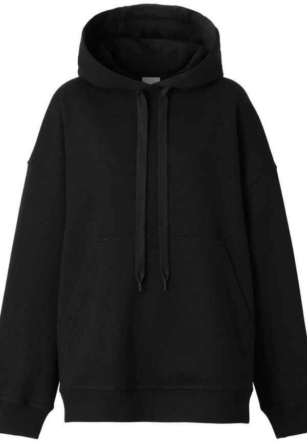 Burberry Horseferry hoodie i oversize-modell - Svart
