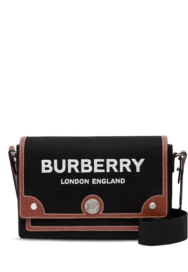 Burberry Horseferry Note väska med axelrem - Svart