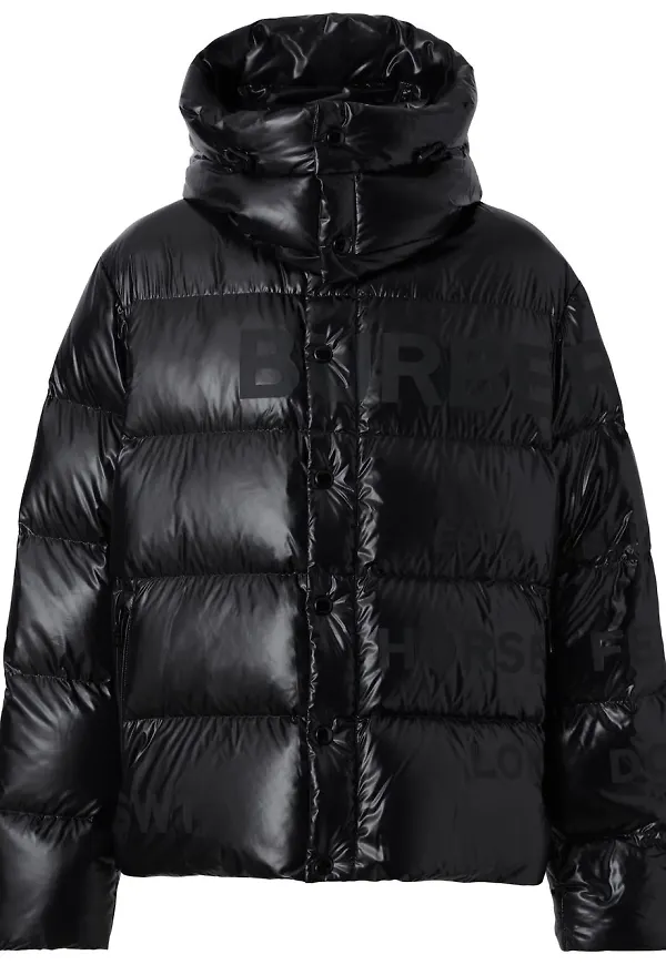 Burberry Horseferry puffjacka - Svart