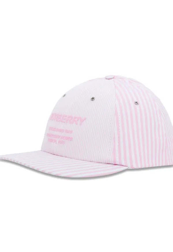 Burberry Horseferry randig basebollkeps - Rosa