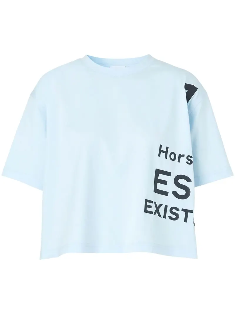 Burberry Horseferry t-shirt i oversize-modell - Blå