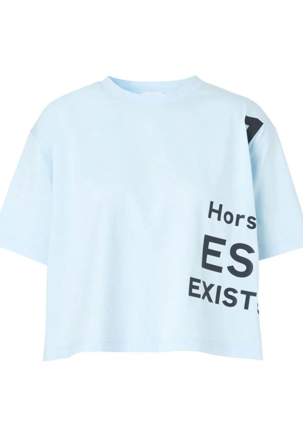 Burberry Horseferry t-shirt i oversize-modell - Blå