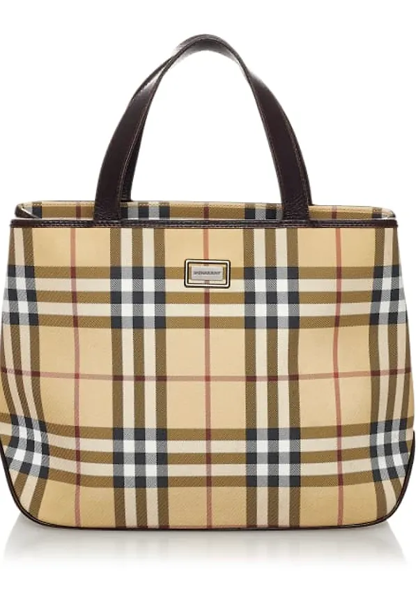 Burberry House Check Canvas Handbag