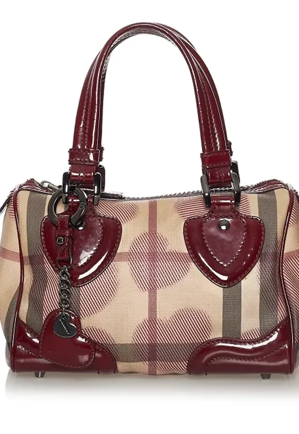 Burberry House Check Heart Handbag