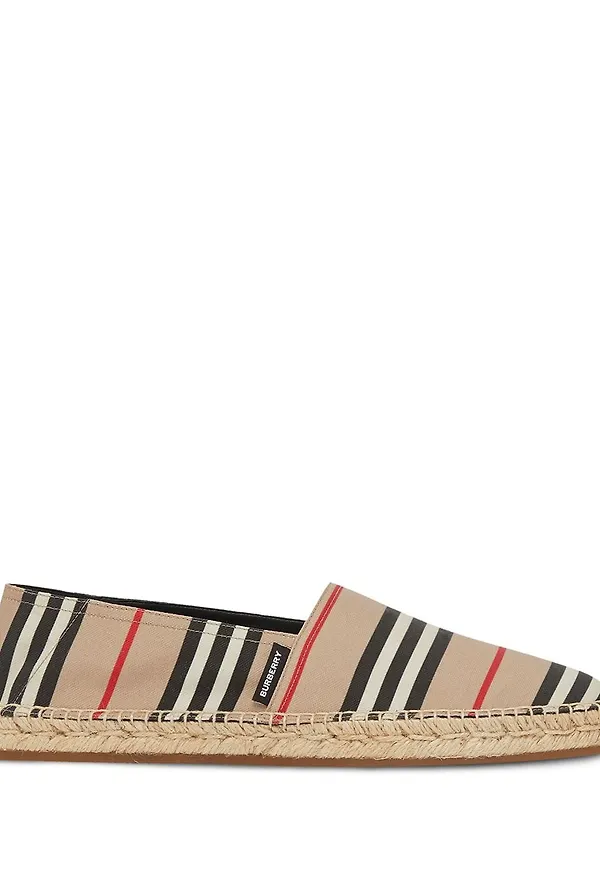 Burberry Icon randiga espadriller - Neutral