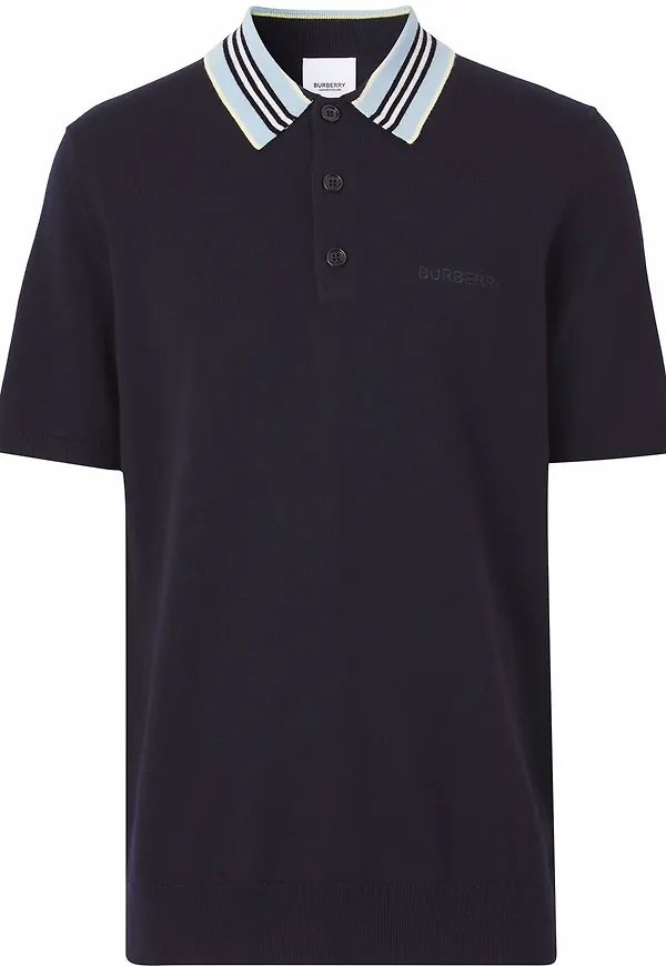 Burberry Icon Stripe pikétröja - Blå