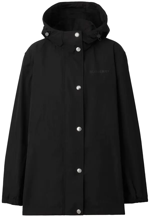 Burberry jacka med draperad detalj - Svart