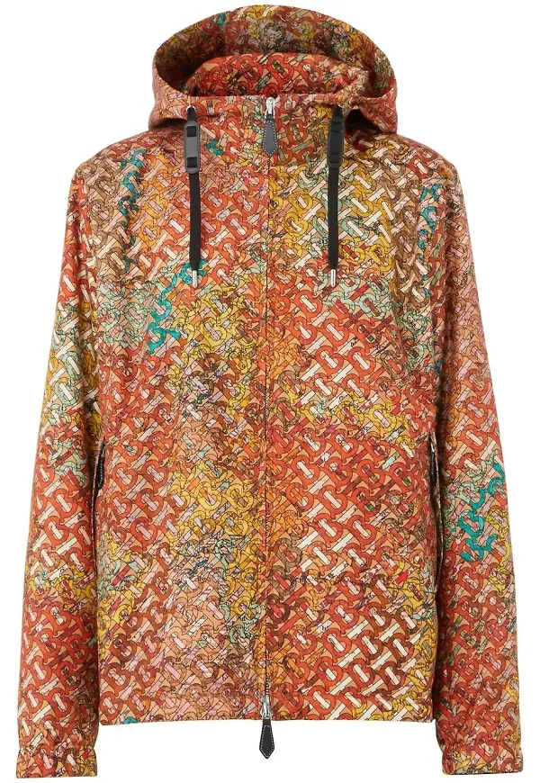 Burberry jacka med huva - Orange
