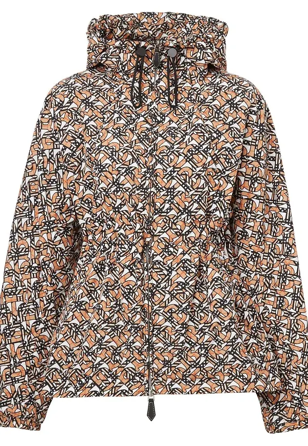 Burberry jacka med huva - Vit