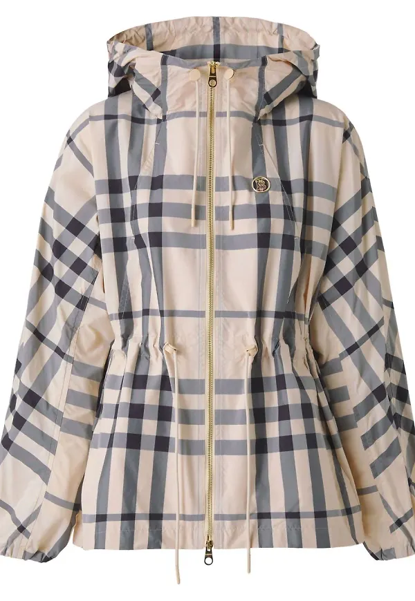 Burberry jacka med huva med monogram - Neutral