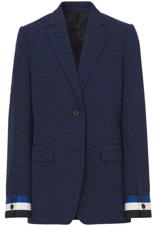 Burberry jacka med monogram - Blå