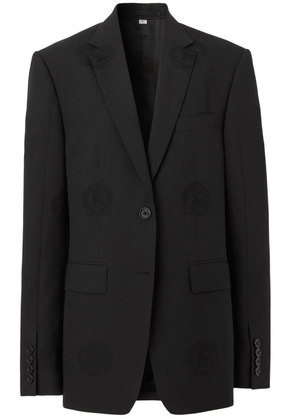 Burberry jacka medc tryck - Svart