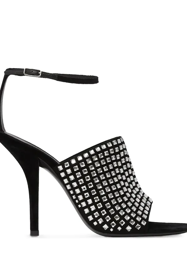 Burberry Josefine sandaler med strass 100 mm - Svart