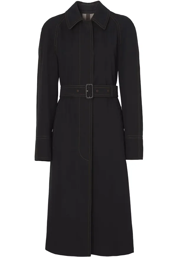 Burberry kappa med bälte - Svart