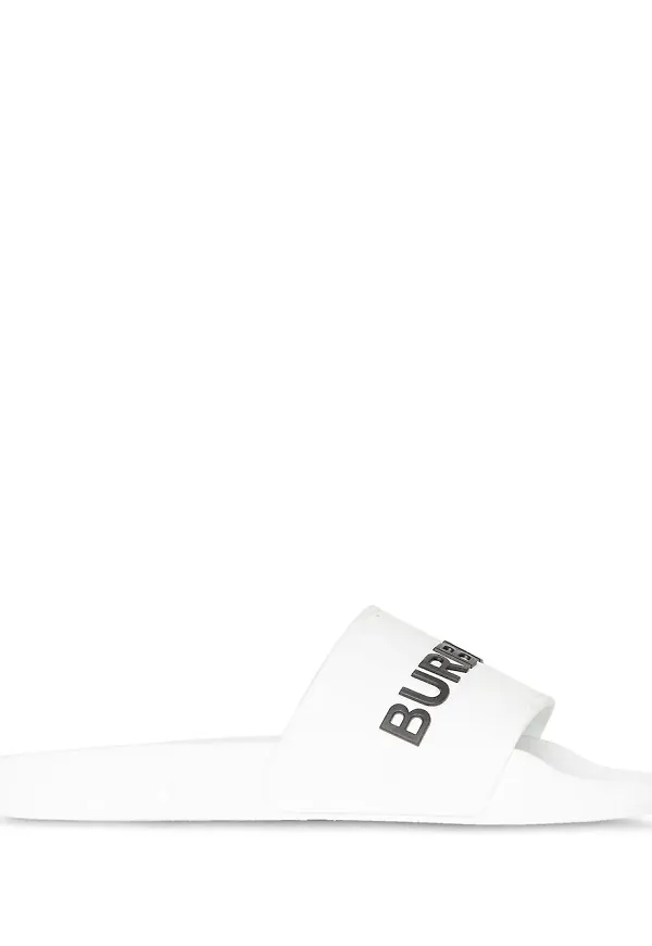 Burberry Kingdom Print tofflor - Vit