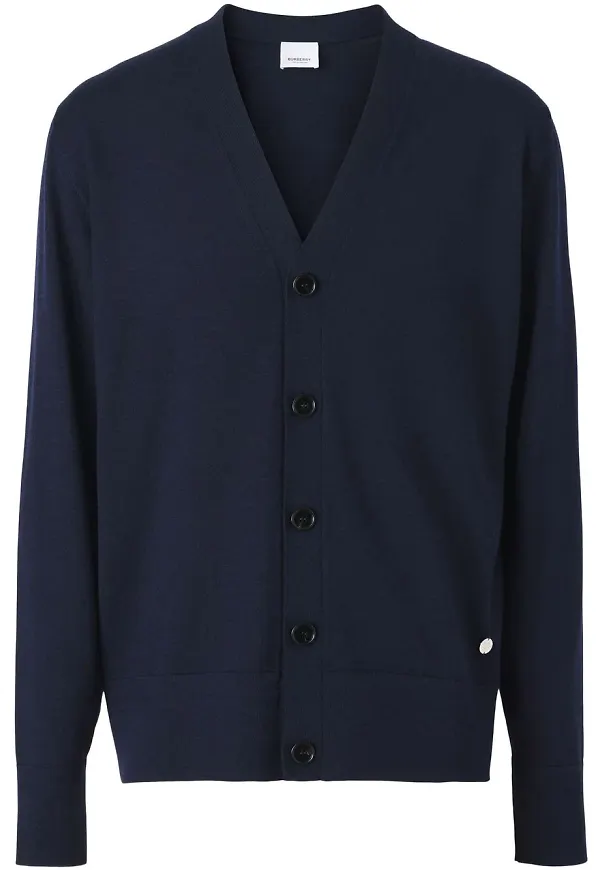 Burberry kofta med monogram - Blå