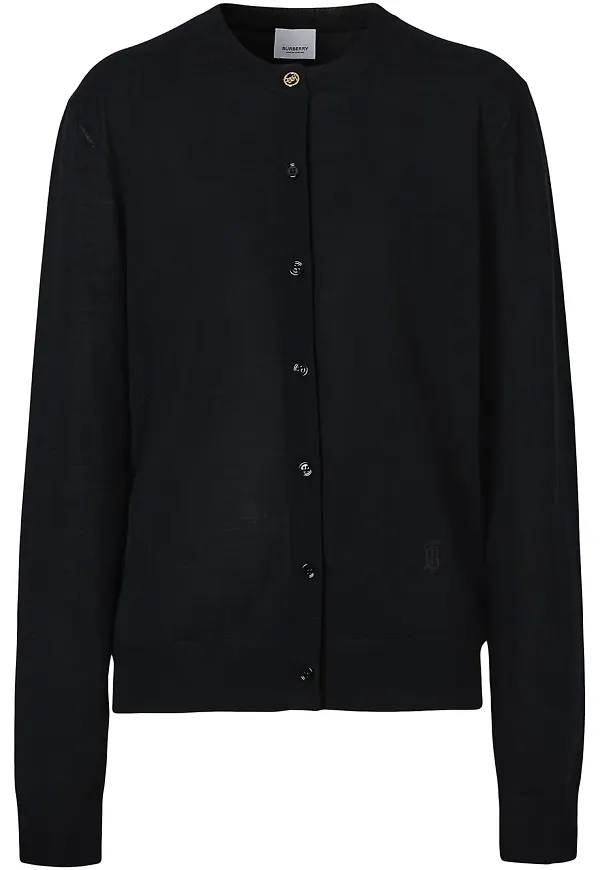 Burberry kofta med monogram - Svart