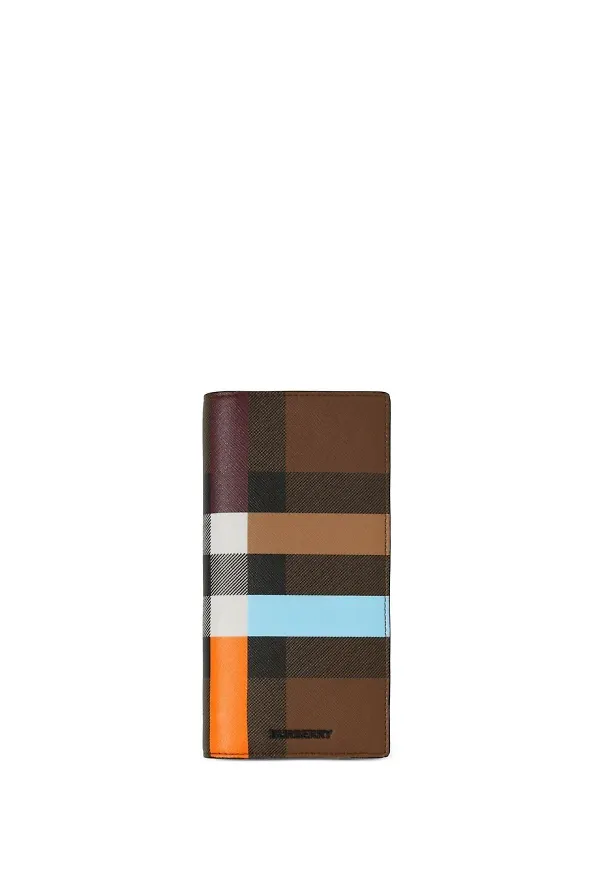 Burberry kontinentalplånbok med färgblock - Svart