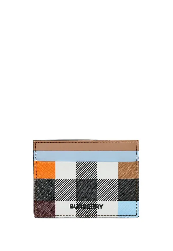 Burberry kortfodral med färgblock - Brun
