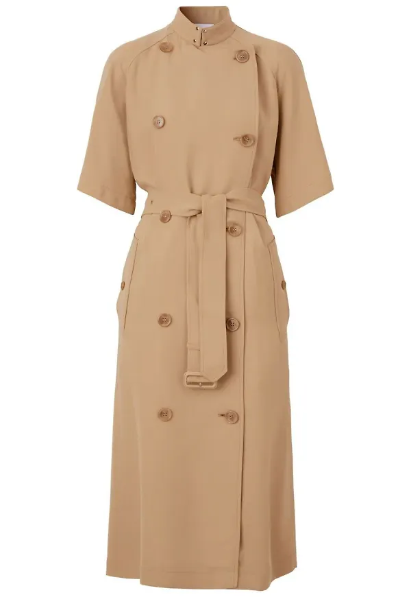 Burberry kortärmad trenchklänning - Neutral