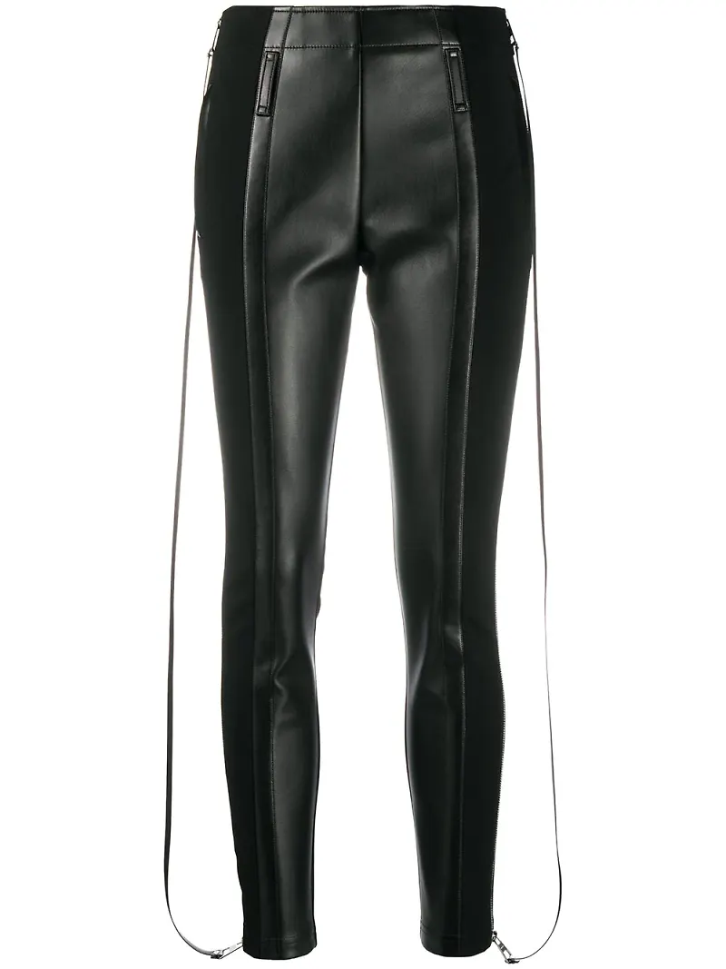 Burberry leggings med dragkedja - Svart