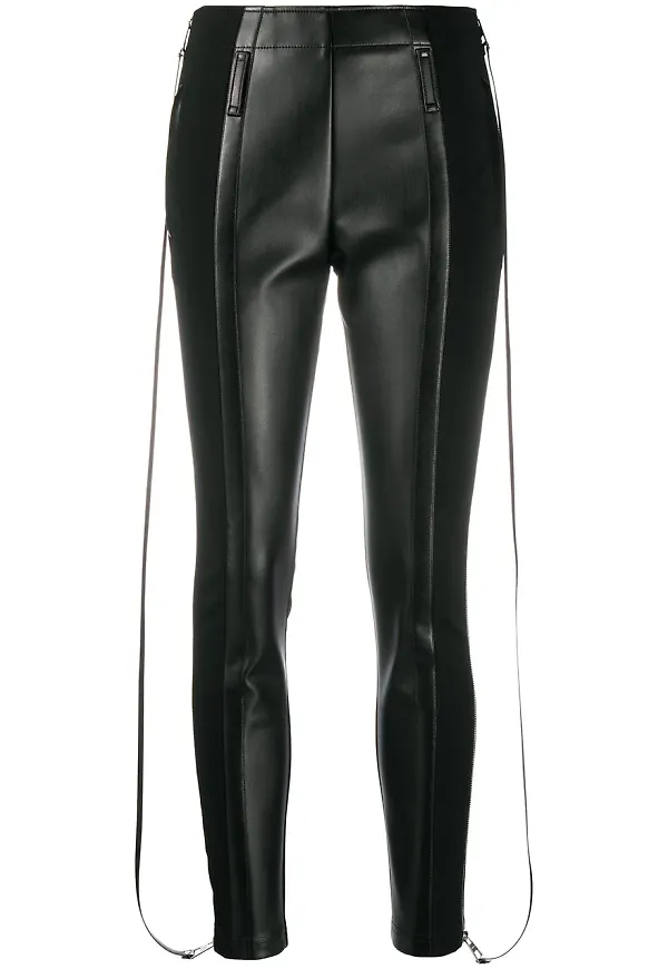 Burberry leggings med dragkedja - Svart