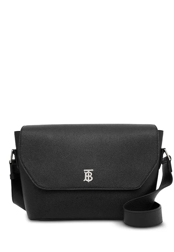 Burberry liten kurirväska med monogram - Svart
