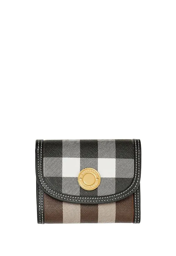 Burberry liten rutig plånbok - Brun
