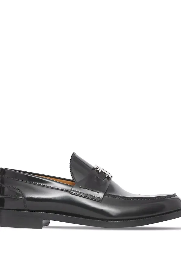 Burberry loafers med monogram - Svart