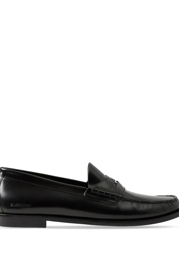 Burberry loafers med präglad logotyp - Svart