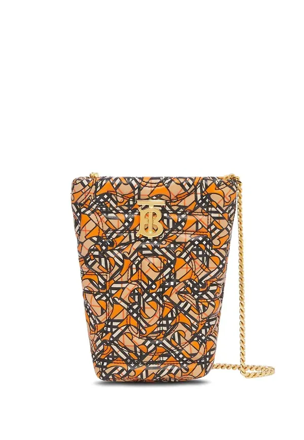 Burberry Lola bucketbag med monogram - Svart