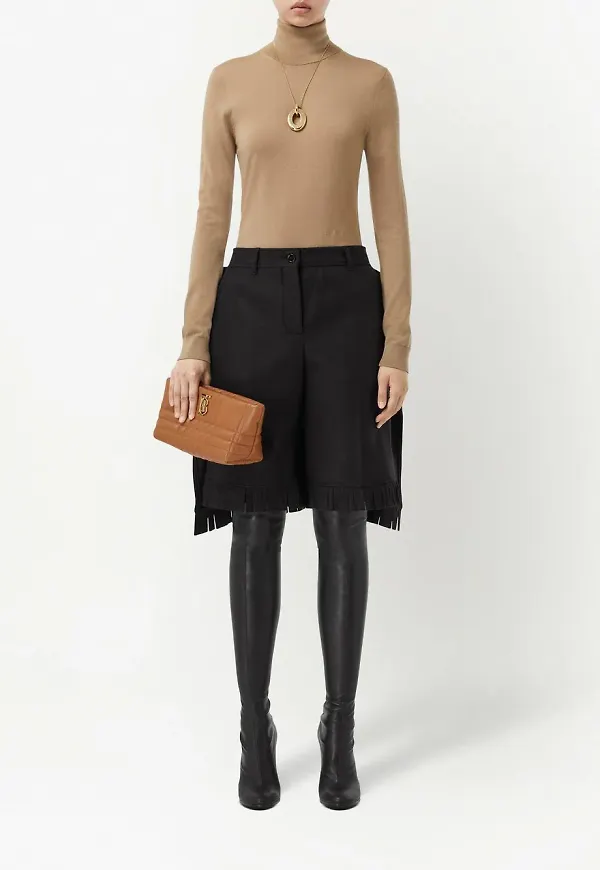 Burberry Lola liten axelremsväska - Brun