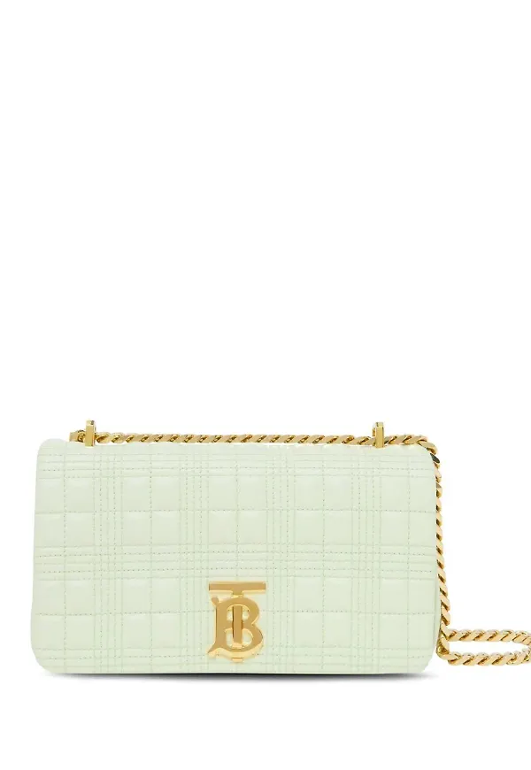 Burberry Lola liten axelremsväska - Grön