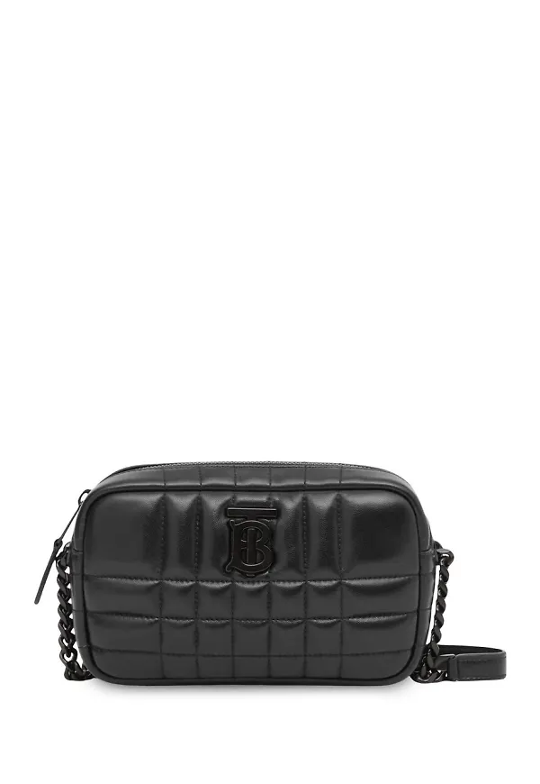 Burberry Lola liten quiltad kameraväska - Svart