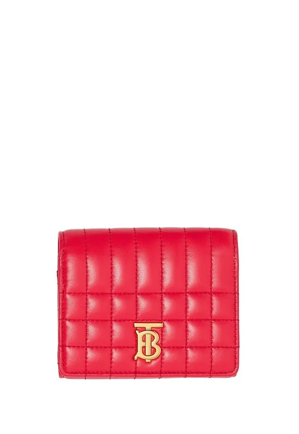 Burberry Lola liten quiltad plånbok - Röd