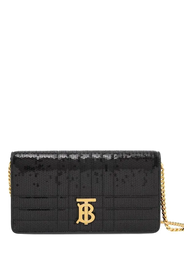 Burberry Lola plånbok med paljetter - Svart