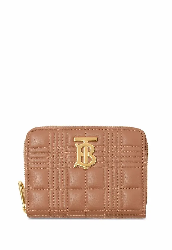 Burberry Lola quiltad plånbok - Brun