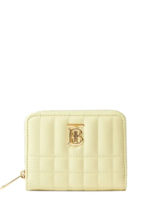 Burberry Lola quiltad plånbok - Gul