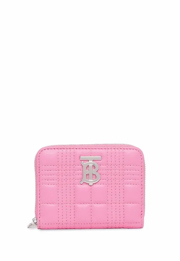 Burberry Lola quiltad plånbok - Rosa