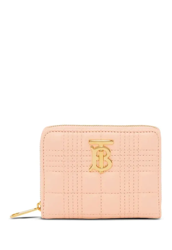 Burberry Lola quiltad plånbok - Rosa