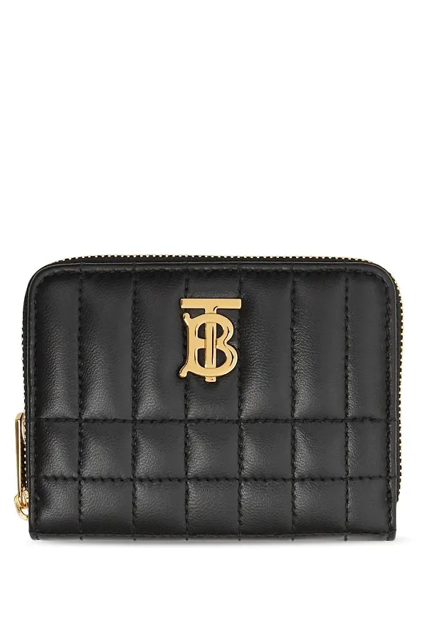 Burberry Lola quiltad plånbok - Svart