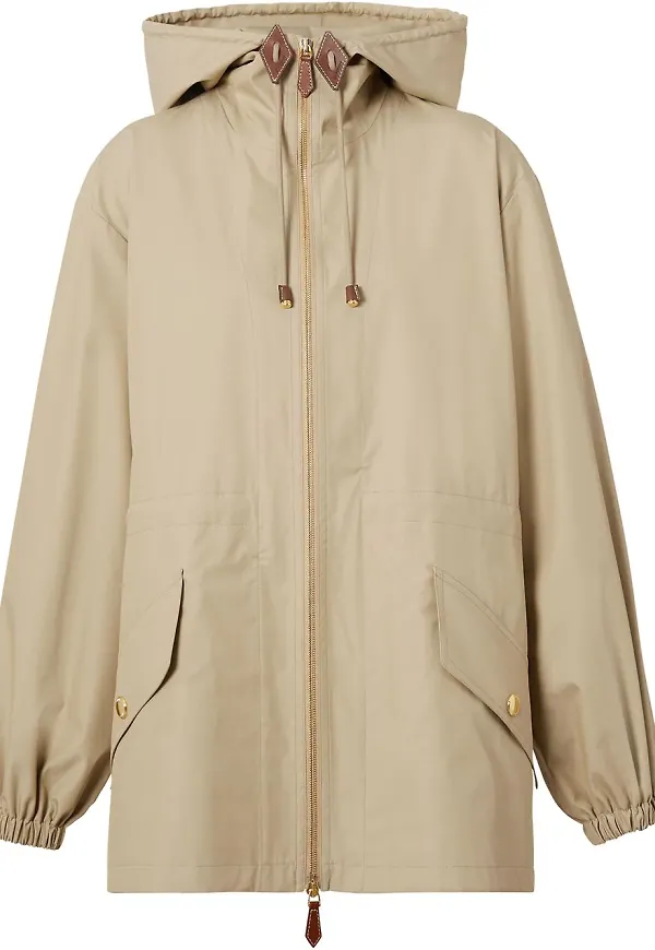 Burberry lättviktsjacka med huva - Brun