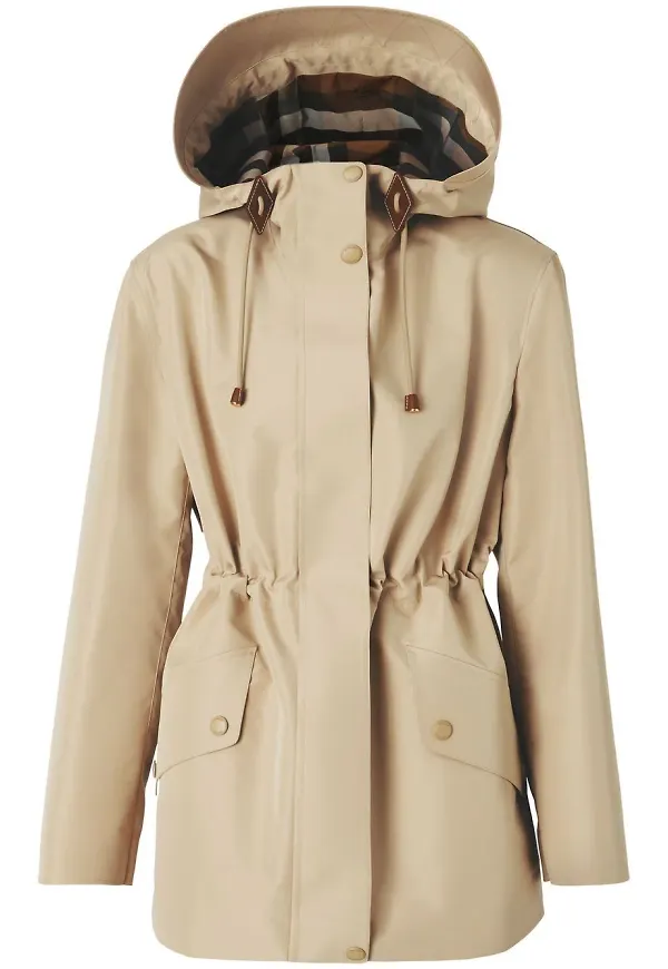 Burberry lättviktsjacka med huva - Neutral