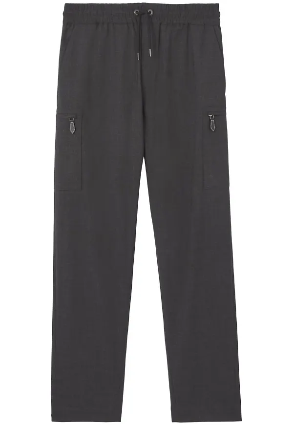 Burberry mjukisbyxor med monogram - Grå