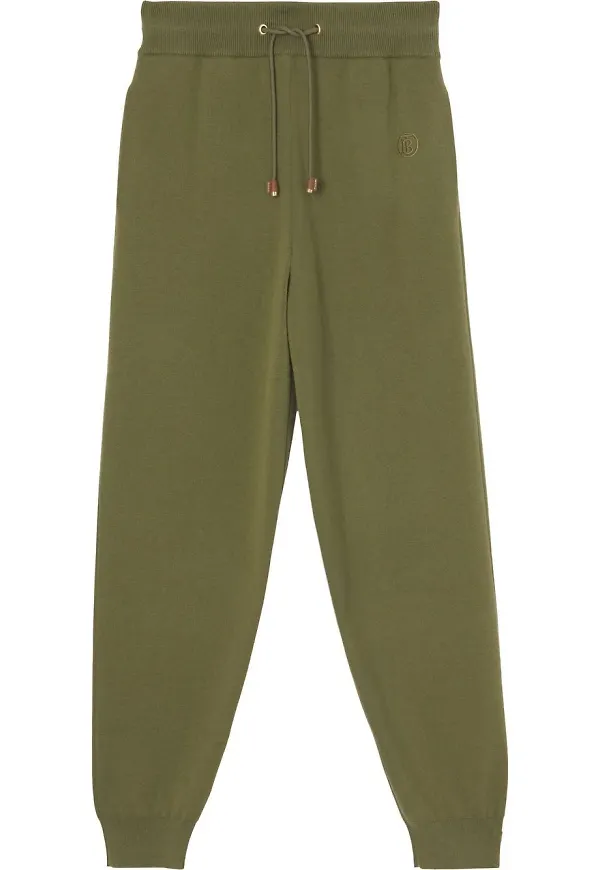 Burberry mjukisbyxor med monogram - Grön