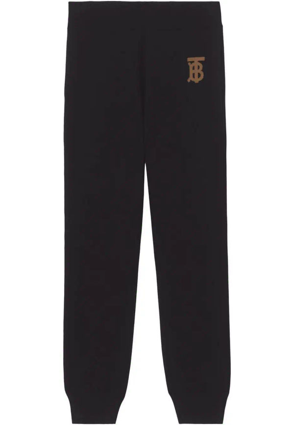 Burberry mjukisbyxor med monogram - Svart