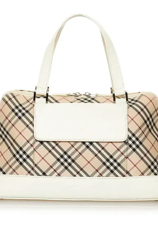 Burberry Nova Check Canvas Handbag