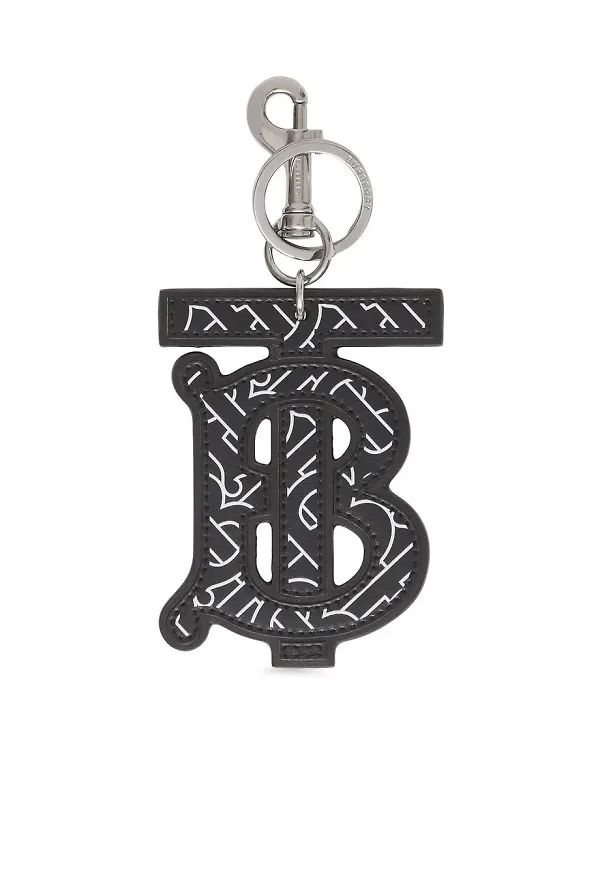 Burberry nyckelring med monogram - Svart