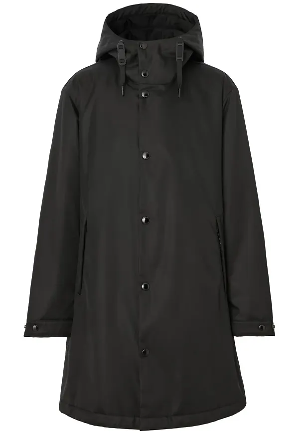 Burberry parkas med huva - Svart
