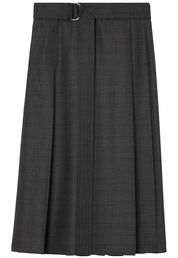 Burberry plisserad midikjol - Grå